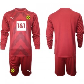 Borussia Dortmund Målmand Børn 2022-23 Rød - Fodboldtrøjer (L/S)